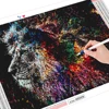 HUACAN Full Square/Round Drill Diamond Painting Lion 5D DIY Diamond Embroidery Animal Mosaic Picture Wall Art Decor ► Photo 2/6