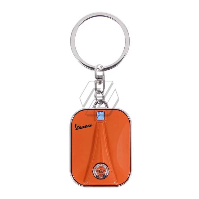 For Piaggio Vespa Scooter Accessories Sprint Primavera 50 150 150S 946 Etc Chrome Motorcycle Keychain Key Ring Orange