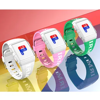 

PES IRM Fashion Sport Brand Men Women Digital Fashion Design Silicone Belt Buckle Unisex Clock High Quality Wrist Watches reloj