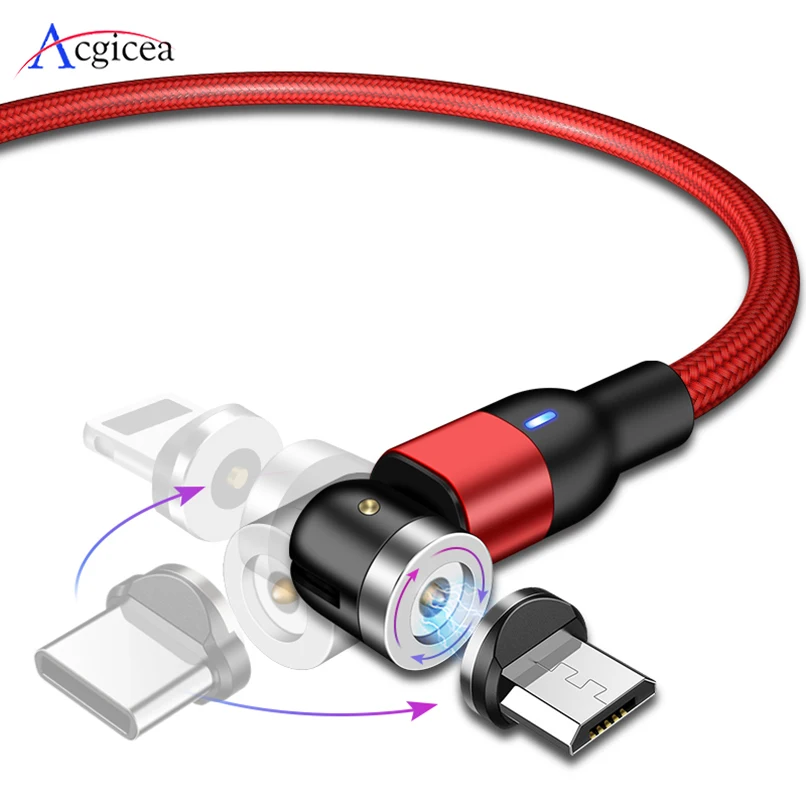 Магнитный телефонный кабель Micro USB Type C зарядное устройство магнитный для зарядки