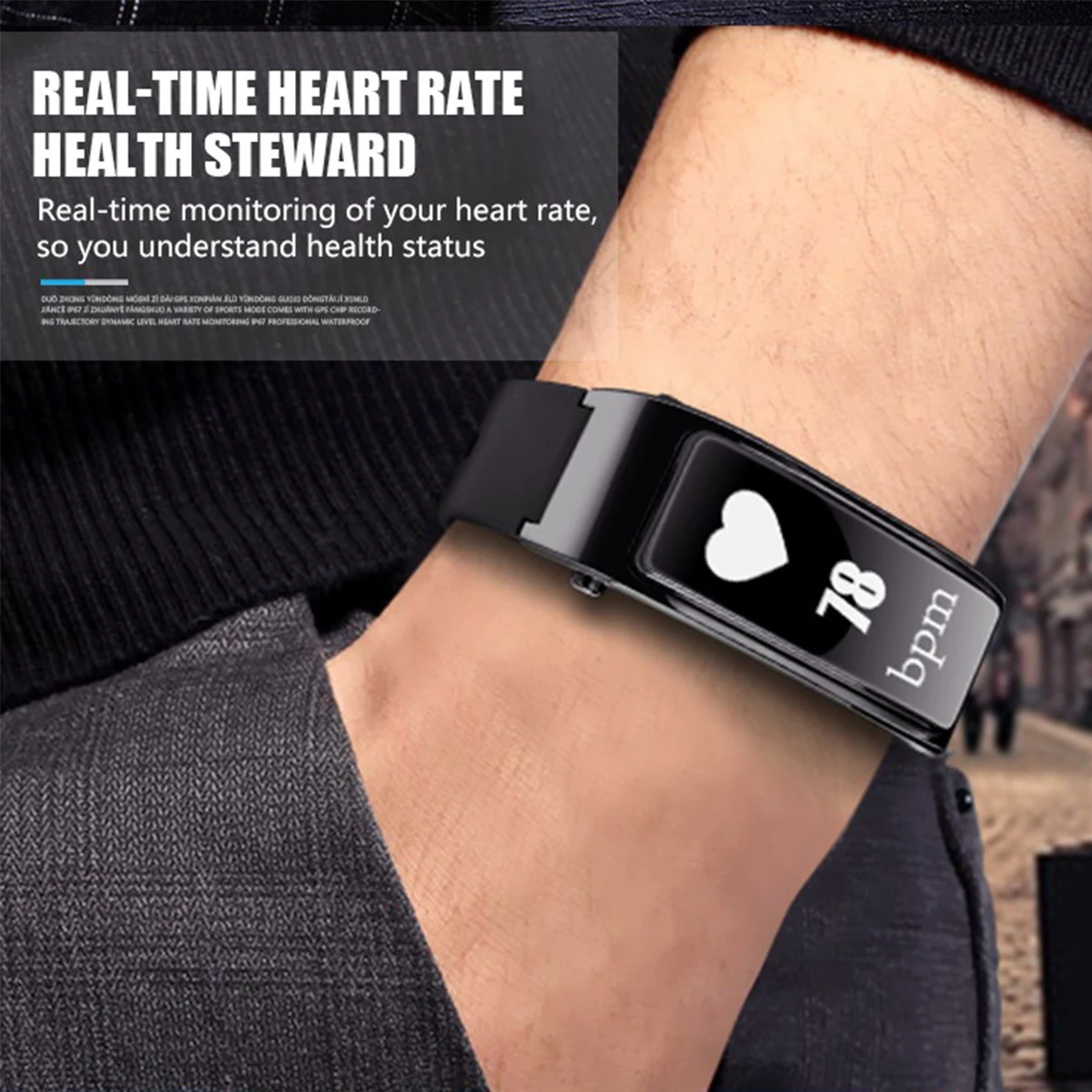 JRGK Y3 Смарт-часы, браслет для вождения, умные часы с Bluetooth наушниками, монитор сердечного ритма, шагомер, наушники для IOS Android