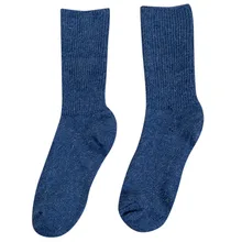 Женские носки, Осень-зима, хлопковые полосатые короткие носки, Повседневная Уличная одежда, счастливые носки, женские милые носки для девочек, синие