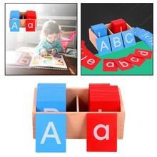 

Montessori Wooden English Letters Board Teaching Aids Kids Toys Age 3+