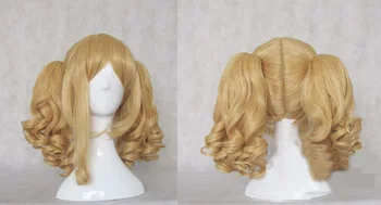 

Black Butler Elizabeth Cosplay Wigs High-temperature Fiber Synthetic Hair Golden Hair with Double Ponytails + free wig cap