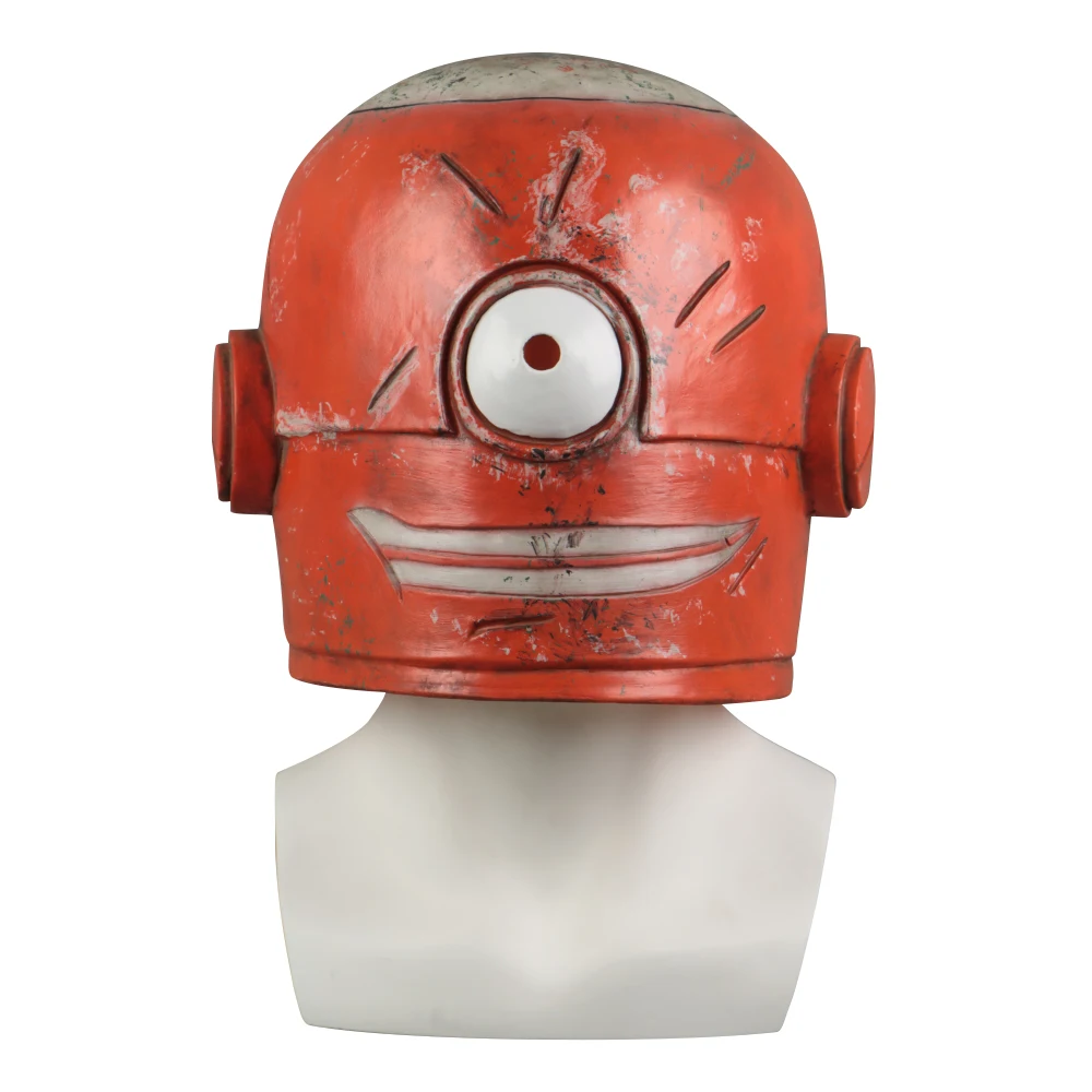 mask Маска для косплея Smiling Nabler Guy MARLON, забавная маска миньонов на всю голову, реквизит, латексные Вечерние Маски для Хэллоуина - Цвет: mask