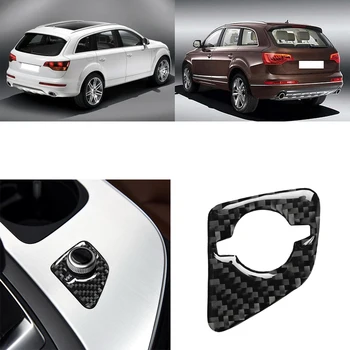 

Car Radio Control Switch Knob Panel Cover Carbon Fiber Decor Replacement for Q7 SQ7 4M 2016-2019