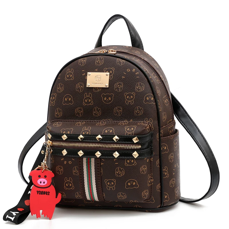 

2019 Women Fashion Backpacks Womens Leather Pu Causal Bags Girl High Quality Small Backpack Teenager Girls Travel Bags