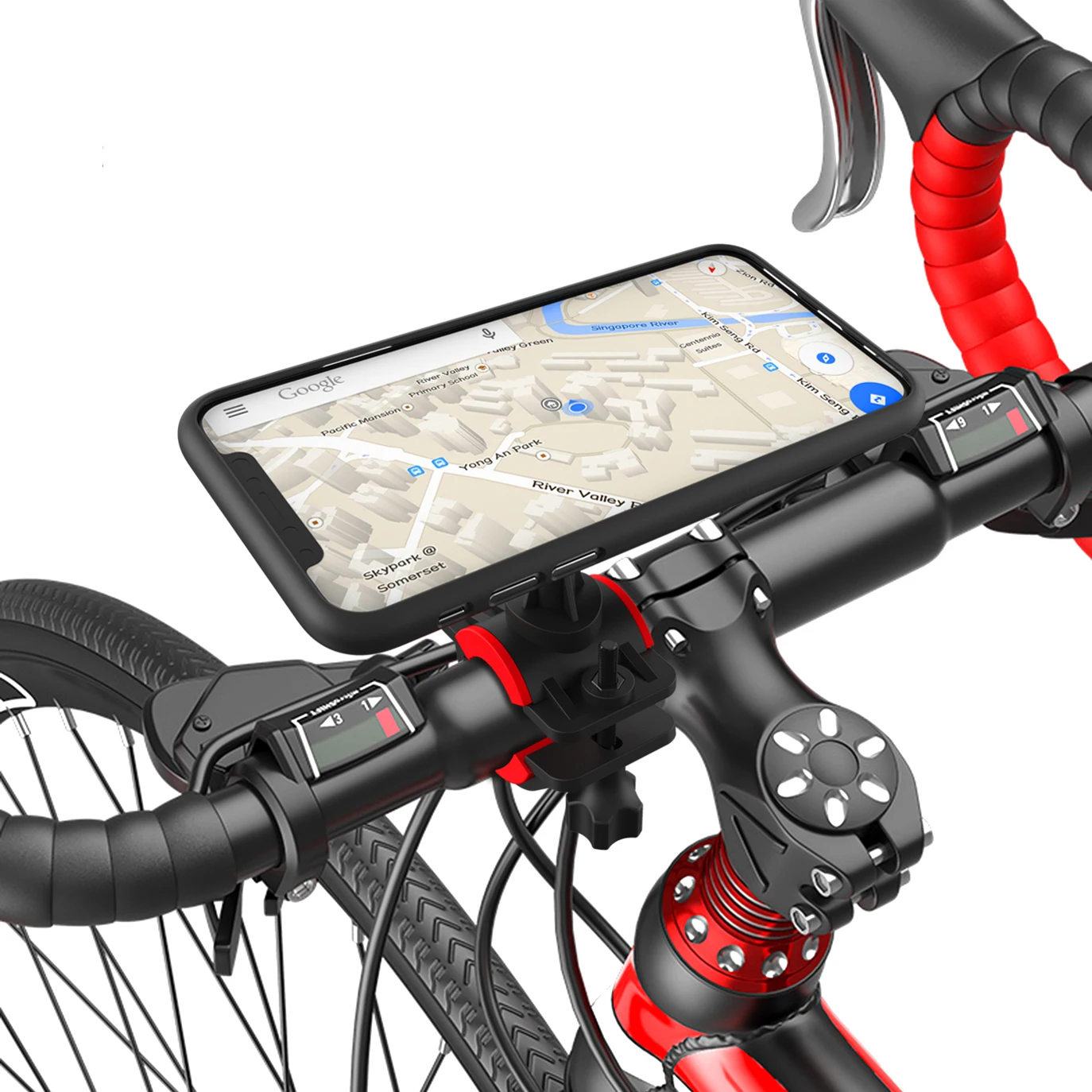 Быстрое крепление держатель для телефона на велосипед мотоцикл для 3,5-6,5 дюймов смартфон регулируемая поддержка gps держатель для телефона