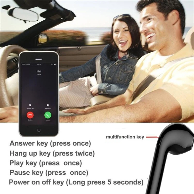 I7 Tws наушники Bluetooth 5,0 беспроводные мини наушники спортивные наушники стерео беспроводные наушники для смартфонов