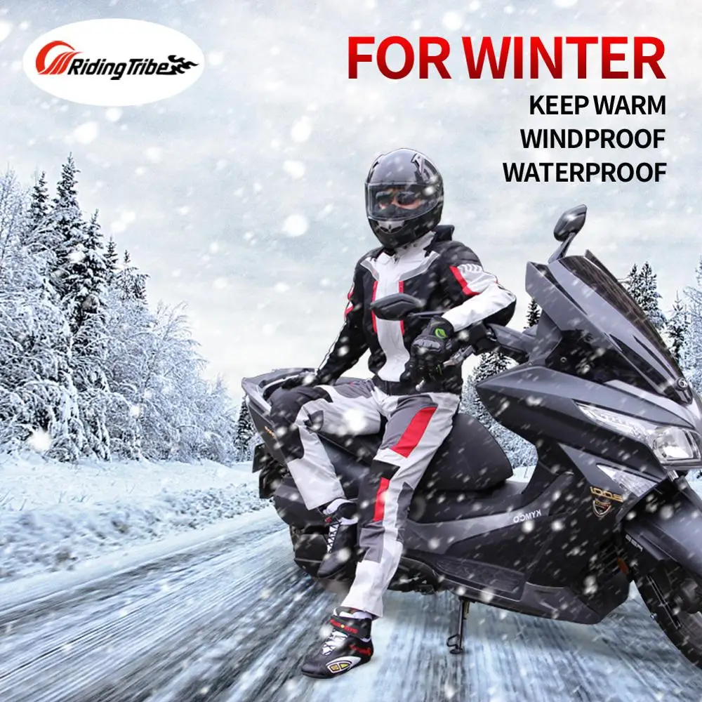 

Motorcycle Jacket Professional Racing Protective Coat Waterproof Clothing Full Season Motorbike Armor Safety Suit White JK-40