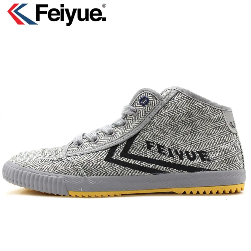 Feiyue/обувь X Keyconcept; классические фело-кроссовки; обувь для боевых искусств; тайчи; кунг-фу; Мужская и женская обувь - Цвет: Gray  shoes
