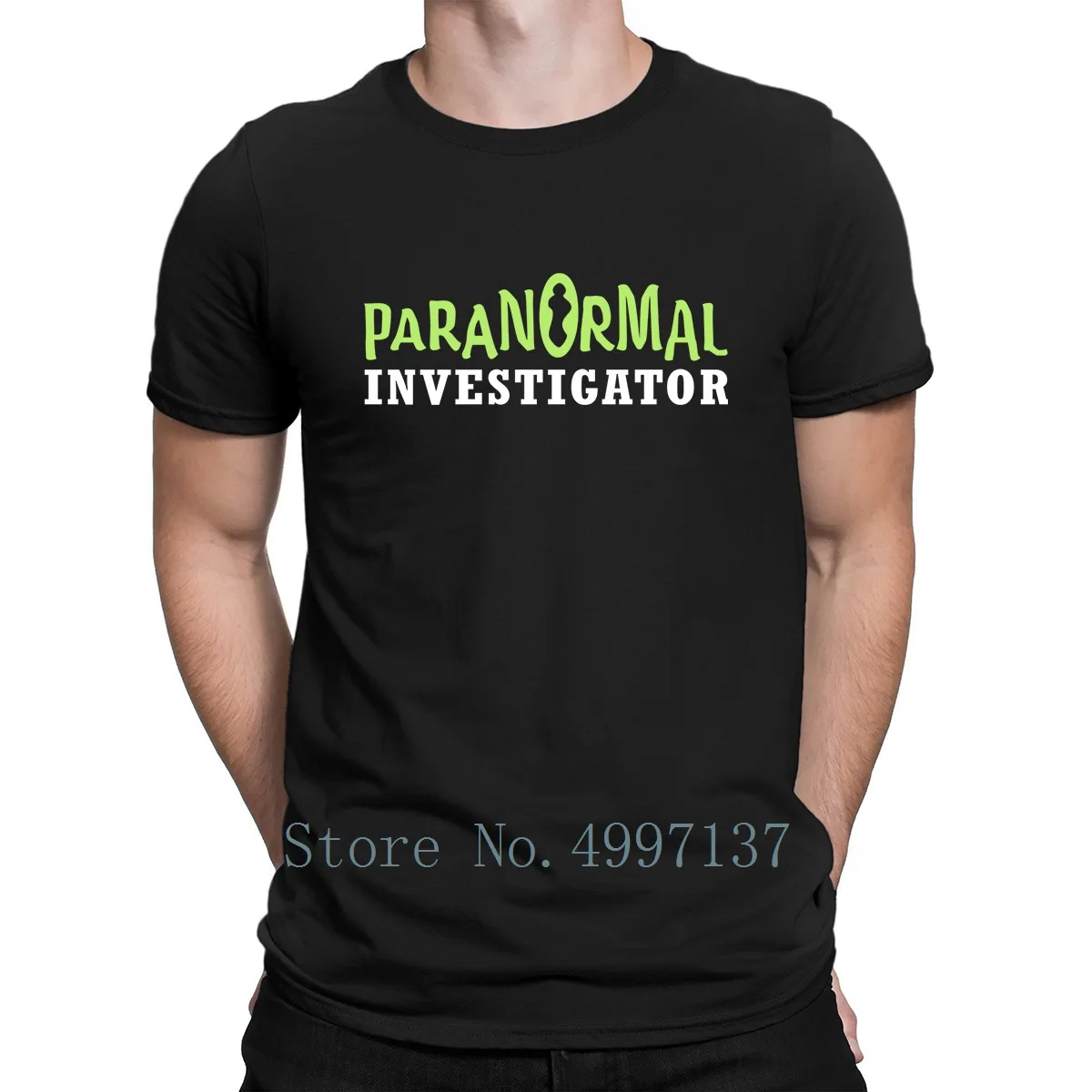 

Paranormal Investigator Horror T Shirt Casual Summer Style Leisure O-Neck Anti-Wrinkle 100% Cotton Designer Original Shirt