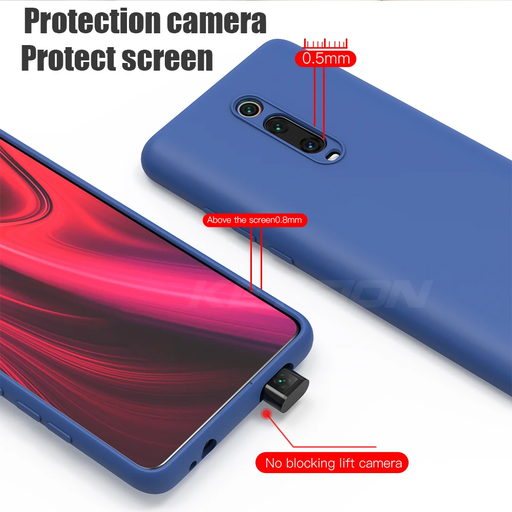 Силиконовый чехол KEYSION для Xiaomi Mi 9T Pro 9 SE A2 A3 противоударный задней панели телефона