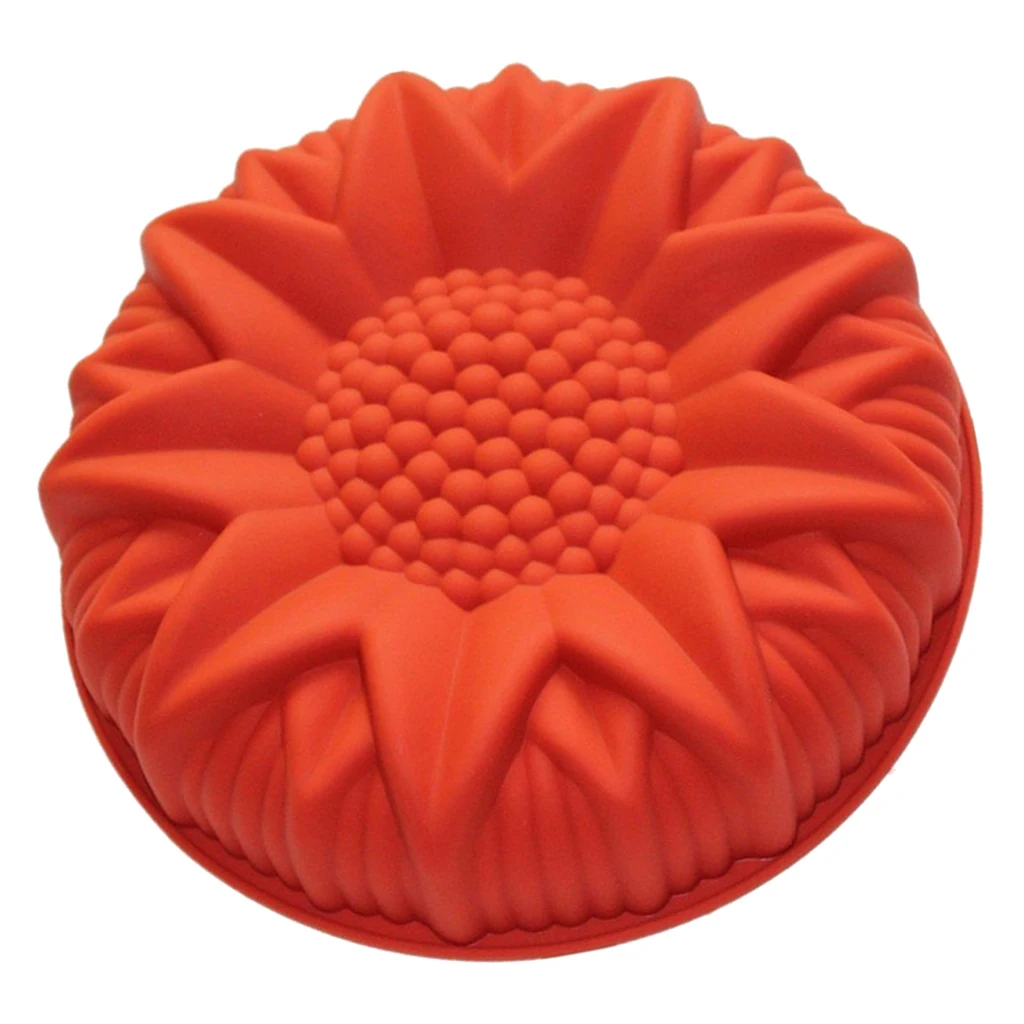 Sunflower Silicone Big Cake Pan Bread Chocolate Pizza Baking Tray Mold