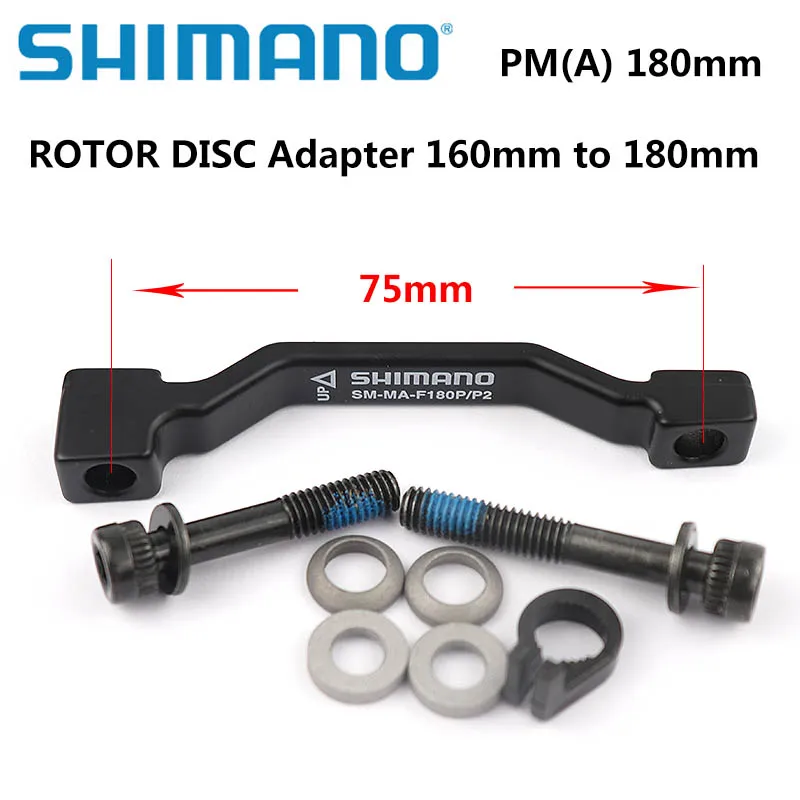 Оригинальный адаптер для дискового тормоза SHIMANO PM A Скоба ротора 180 мм 203 RT86 RT81 RT56
