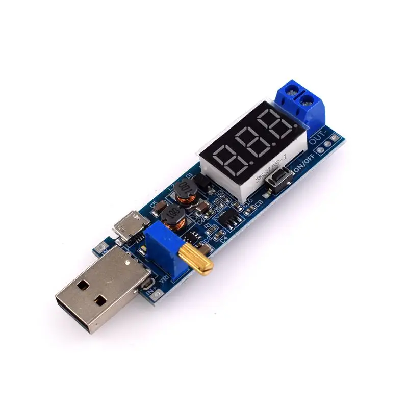 DC 5V до 3 5 V / 12V USB Шаг вверх/вниз Питание Модуль Регулируемый повышающий