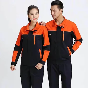

Work Clothing Unisex Uniform Long Sleeve Coveralls Protective Cloth for Worker Repairman Machine Auto Repair Welding DYF051