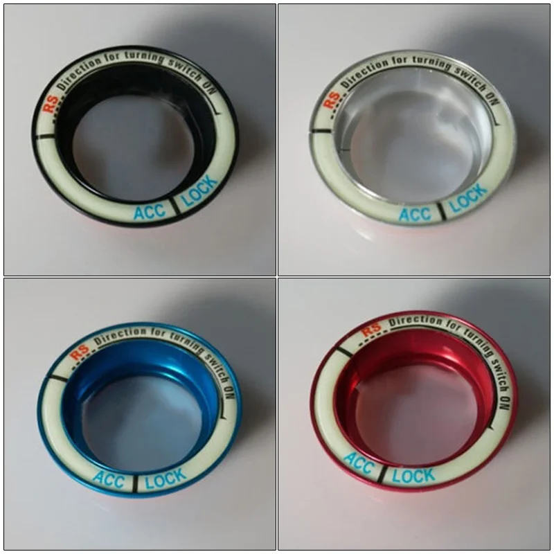 

Luminous Car Ignition Key Lock Keyhole Decoration Ring Cover for Ford Second Generation Auto Accessories Car Sticker and Decals