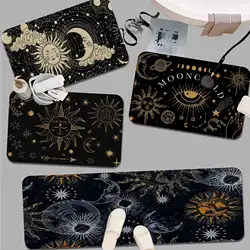 Witches Moon Tarot Mat Printed Flannel Floor Mat Bathroom Decor Carpet Non-Slip For Living Room Kitchen Welcome Doormat Carpet