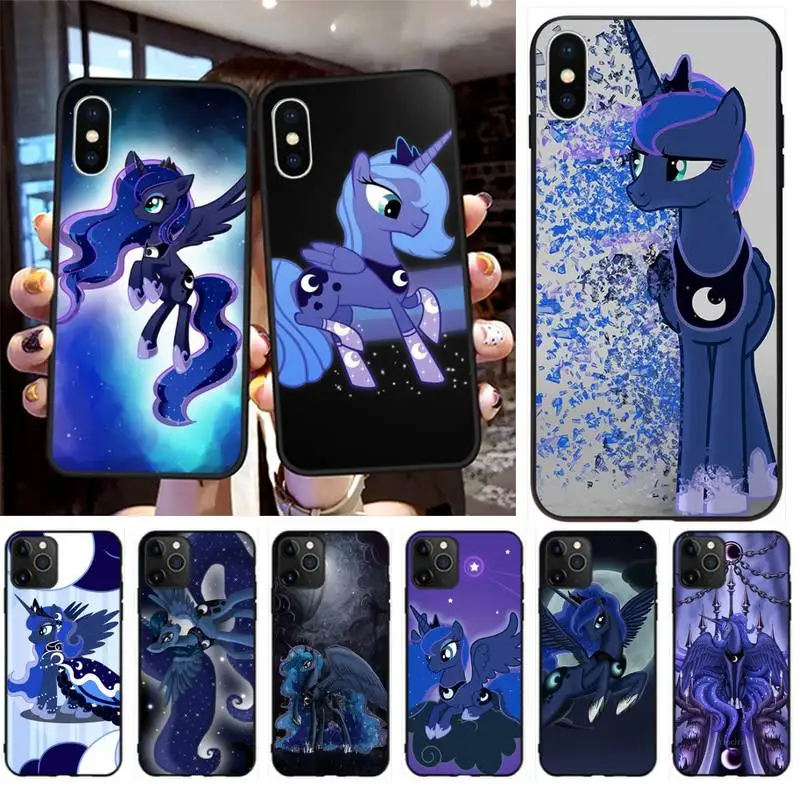 

cool cartoon my little pony Princess Luna Silicone Phone Case Cover for iPhone 11 pro XS MAX 8 7 6 6S Plus X 5S SE 2020 XR case