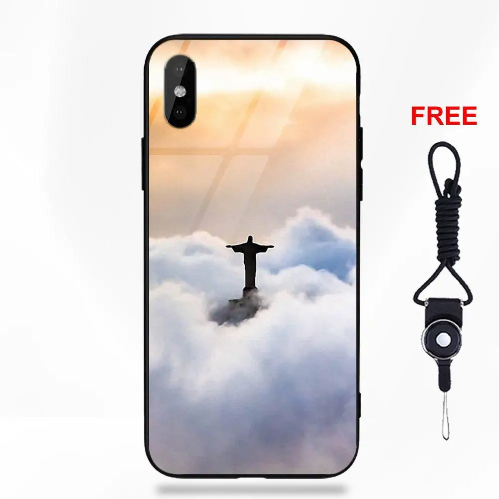 Бразилия Рио-де-Жанейро статуи Иисуса для Apple iPhone 5 5C 5S SE 6 6S 7 8 Plus X XS Max XR