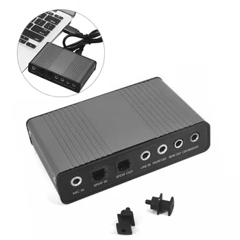 

USB digitalOptical Audio Adapter External Sound Card 5.1 USB to 3.5mm Headphone Stereo Microphone Line For PC Computer Laptop