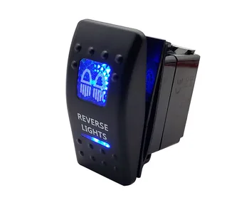 

5pin Waterproof ON-OFF Button For Car Boat Marine Caravan Truck Motorcycle 12v Led Car Switch Blue Lights Toggle Rocker Switch