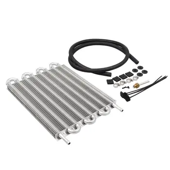

Motors Air Conditioning Tube-Belt Condenser 8 Row Aluminum Remote Transmission Oil Cooler/Auto-Manual Radiator Converter Kit