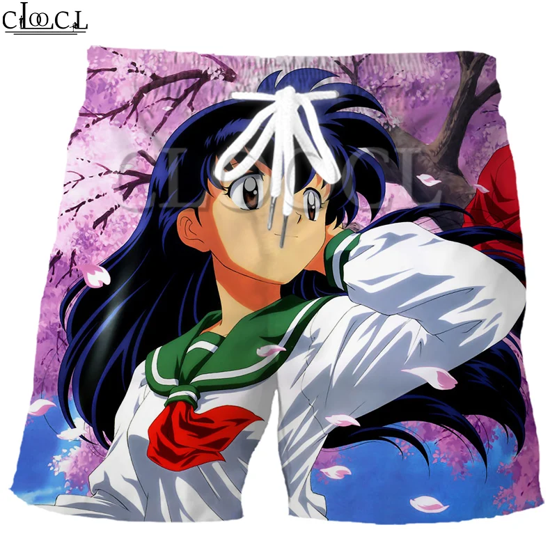 Мужские свободные шорты CLOOCL в японском стиле аниме Inuyasha с 3D принтом новинка 2020