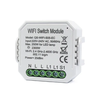 

WIFI Smart WiFi Switch Module Turn Your Old Switch Into Smart , Compatible With Alexa , Google Home,Timer Switch Module