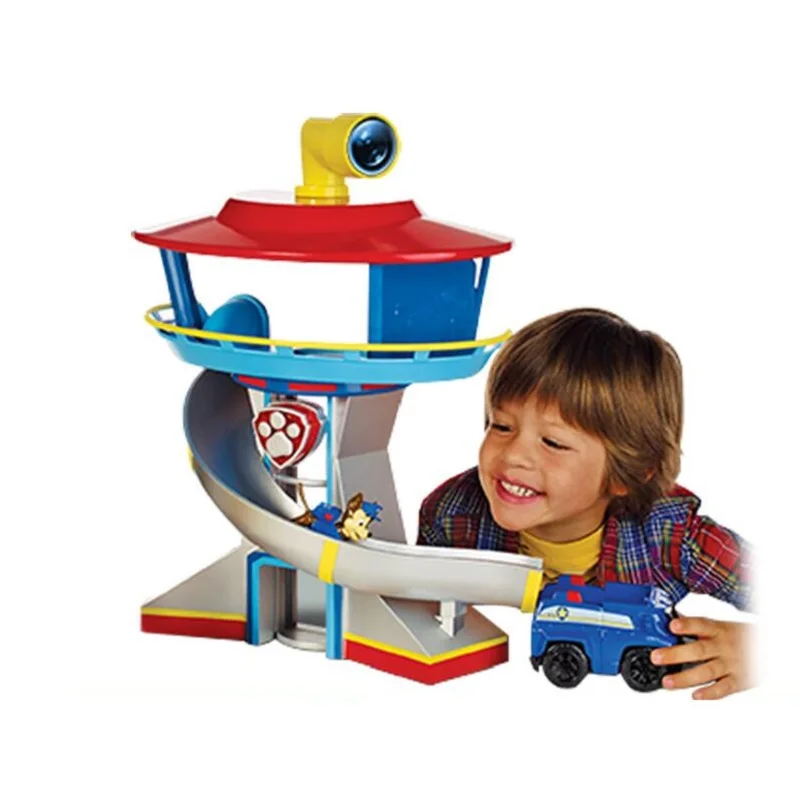 Paw Patrol набор игрушек собака Patrulla Canina Аниме Фигурка автомобиль пластиковые фигурки модель детские игрушки рождественские подарки - Цвет: Tower no box