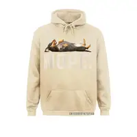 Nope Lazy Dachshund Dog Lover Gift Hoodie Men Sweatshirts 3D Style Long Sleeve Hoodies New Coming Outdoor Sportswears 2