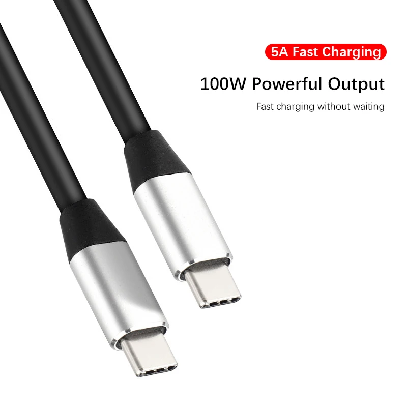 Фото TYPE-C 3,1 Gen2 10G 4K 60 Гц PD100W кабель для передачи данных для ноутбука 5A 16-ядерный полнофункциональный 4K видеокабель №2