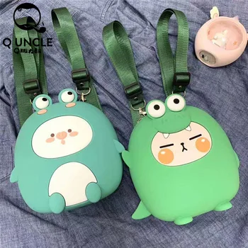 

Q UNCLE Backpack Women Silicone Shoulder Bag for Teenage Girls Kids Multi-Function Small Bagpack Female Ladies School Backpack