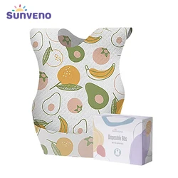 Sunveno – bavoirs jetables portables pour bébé, doublure anti fuite et attaches réutilisables, 20 pièces/lot 