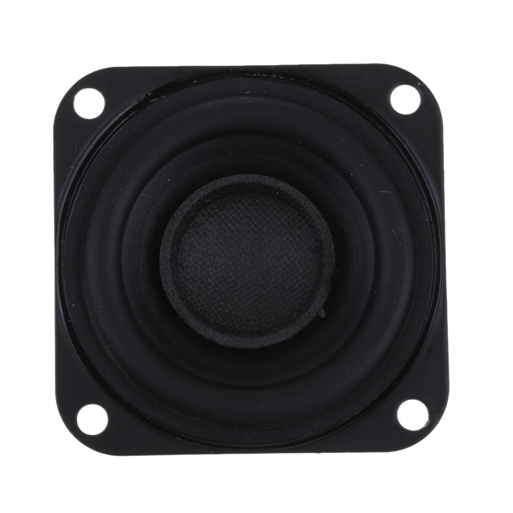 Professional 40mm 4Ohm 10W Full Range Audio Speaker Hi-Fi Stereo Sound Rubber Edge Black