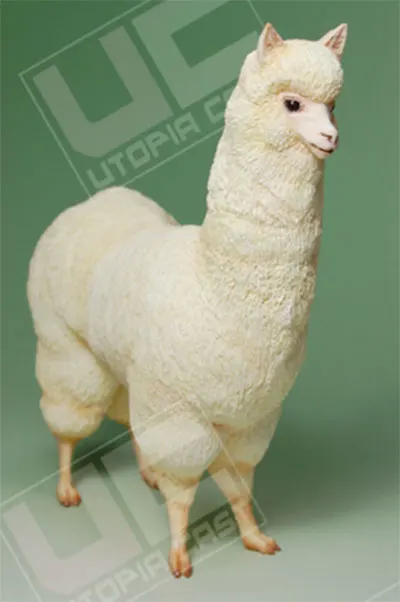 Kawaii 1/10 масштаб Реалистичная Альпака миниатюры моделирование Неокрашенный DIY сборка статическая Смола Модель Наборы украшения