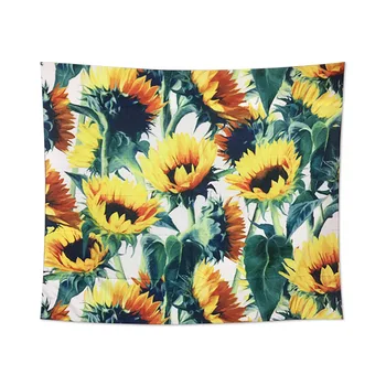 

Jayi Sunflower Plant Series Scenic Pattern Yellow Tapestry Wall Hanging Blanket Yoga Carpet Home Decoration 268GT