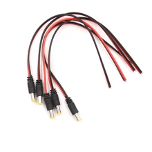 5 шт. 5,5*2,1 мм штекер DC кабель питания Jack светодиодный разъем питания для камер безопасности