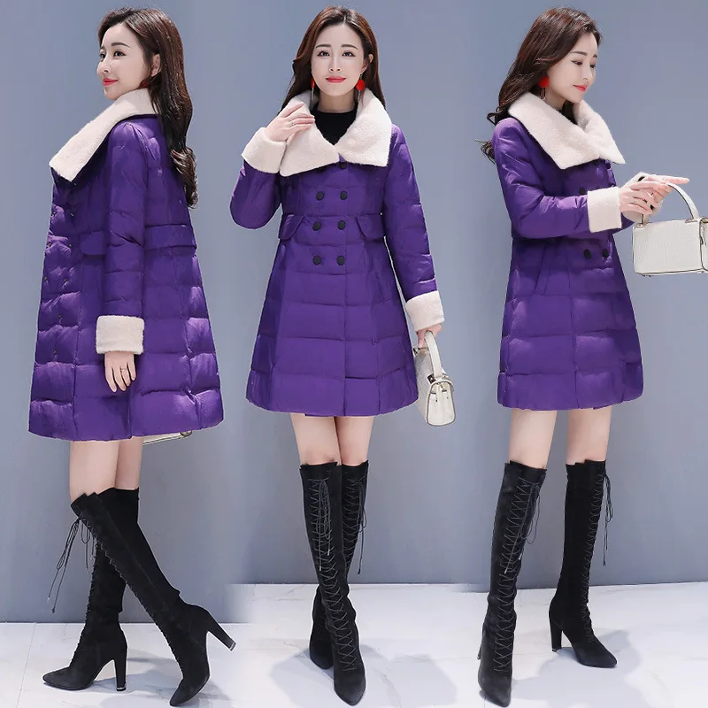 

Mid-length Korean-style Winter Warm Cotton-padded Clothes a Version Cotton Coat 2019 Fall And Winter Clothes New Style WOMEN'S D