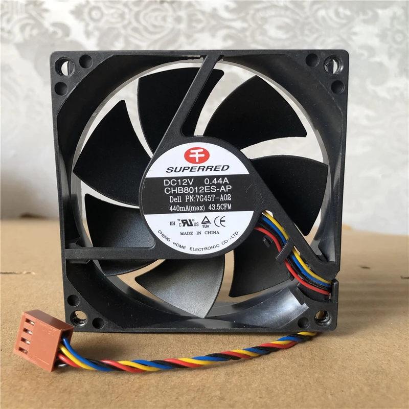 Qianhong CHB8012ES AP 8020 8CM 12V 0.44A four wire temperature