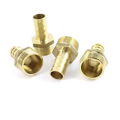 

4Pcs 1/2PT Male Thread to 12mm Hose Barb Pneumatic Air Quick Fitting Connector