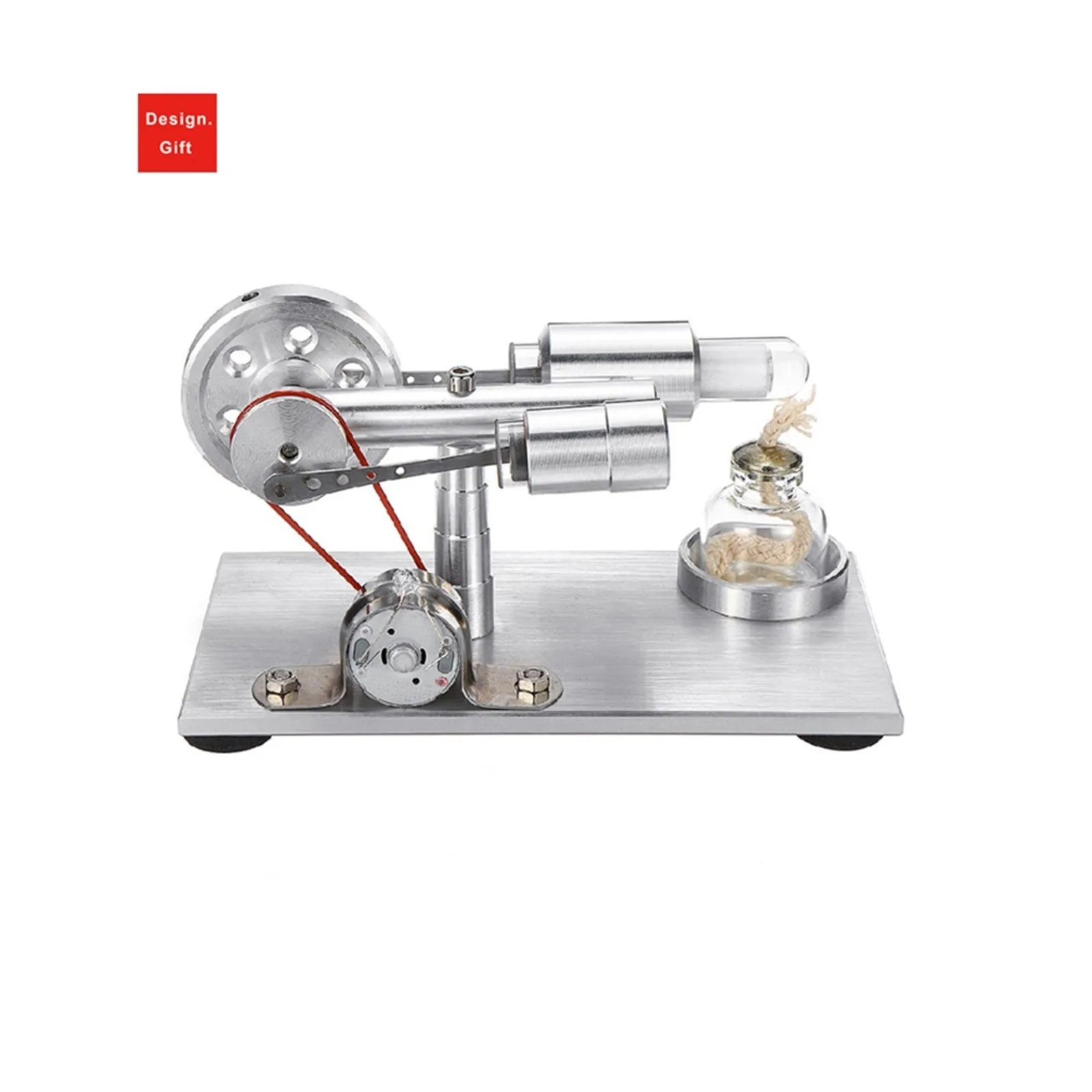 Hot Air Stirling Engine Motor Model Educational Toy Electricity Technology 