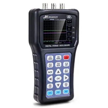 

VAHIGCY Portable Oscilloscope Digital Signal Function Generator JDS6052S 2CH 50M 200MSa/S 5 Languages Signal Generator
