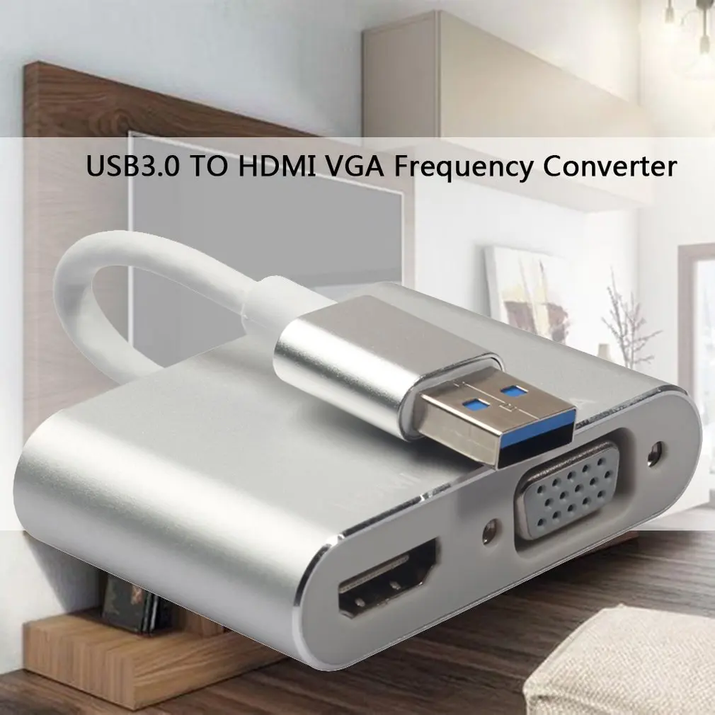 2 в 1 USB 3,0 USB2.0 к HDMI адаптер 4K HD 1080P type-C к HDMI/VGA Аудио Видео кабель конвертер для ноутбука Macbook компьютер