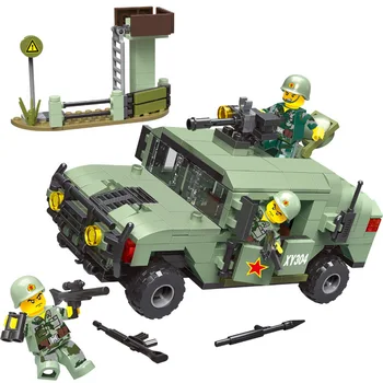 

World War II Military Series Army off-road armored vehicle Type 99 Main Battle Tank soldier Figures Building blocks Toys Gifts