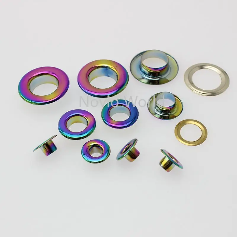 20 100 шт. радужные круглые мешки для люверсов 6 размеров 4 5 8 10 12 13 мм|hardware accessories|bag