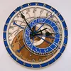 Horloge murale astronomique en bois, silencieuse, pour salon, décoration de maison ► Photo 2/6