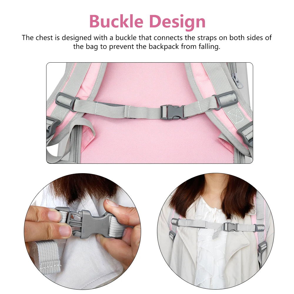 Breathable Cat Backpack Large Capacity Puppy Dog Transparent Carrying Bag Outdoor Travel Portable Pet Carrier Cats Shoulders Bag pet carrier bag pet carrier backpack pet bag