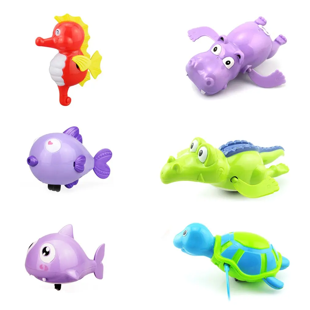 

Single Sale Cute Cartoon Animal Tortoise Classic Baby Water Toy Infant Swim Turtle Wound-up Chain Clockwork Kids Beach Bath Toys